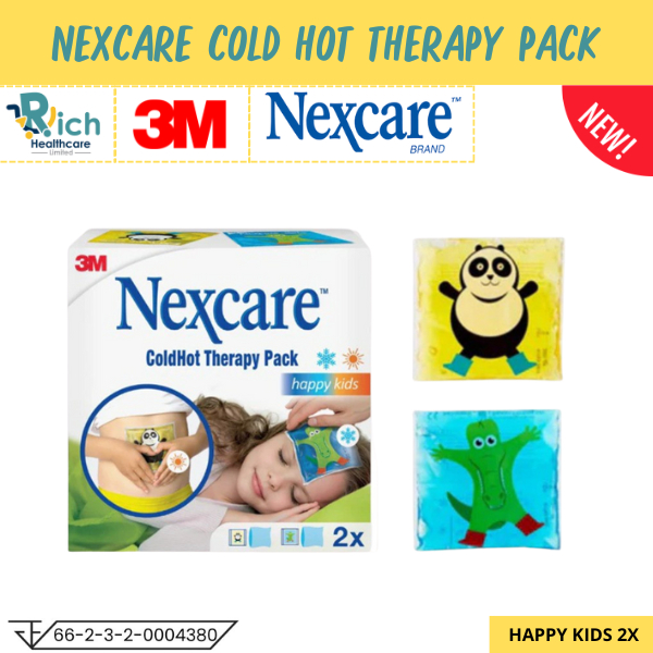 [EXP: 2026-11-19] 3M Nexcare Cold Hot Therapy Pack [Happy Kids] เจลประคบร้อนเย็น 2PCS