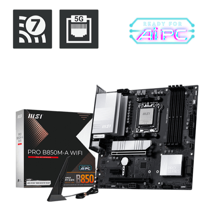 MAINBOARD (เมนบอร์ด) MSI PRO B850M-A WIFI