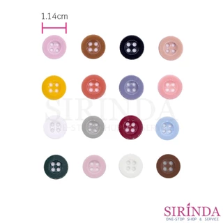 กระดุมชอล์คเรซิ่น4รู (11.43มิล) (0001108) (ห่อเล็ก)