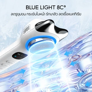 LUDMILA เครื่องนวดหน้ายกกระชับ เครื่องนวดหน้าไครโอเย็น แสง 2 สี CRYO COLD ช่วยฟื้นฟูทุกปัญหาผิว ปรับสมดุล ฆ่าเชื้อสิว