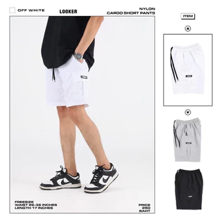 LOOKER - NYLON CARGO กางเกงขาสั้นผ้าร่มคาร์โก้