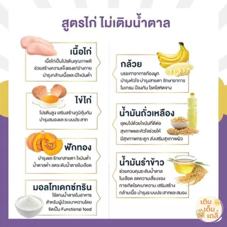 NUTRIPACK นูทริแพคสูตรไก่ลดน้ำตาล อาหารปั่นผสมพร้อมรับประทาน