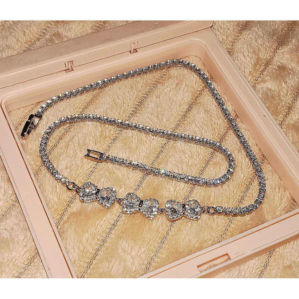 สร้อยคอพร้อมจี้เพชรCz AAA+