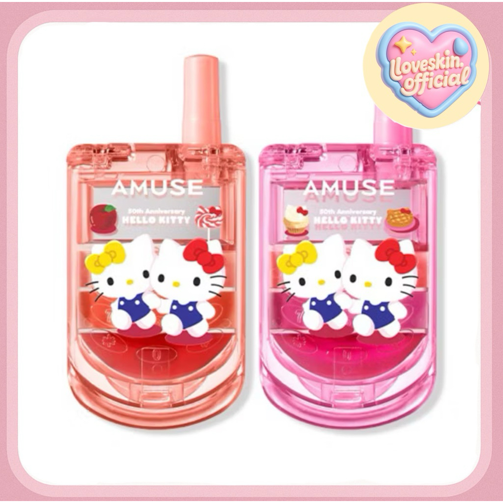(พร้อมส่ง)AMUSE x Hello Kitty Lip & Cheek Cell Phone