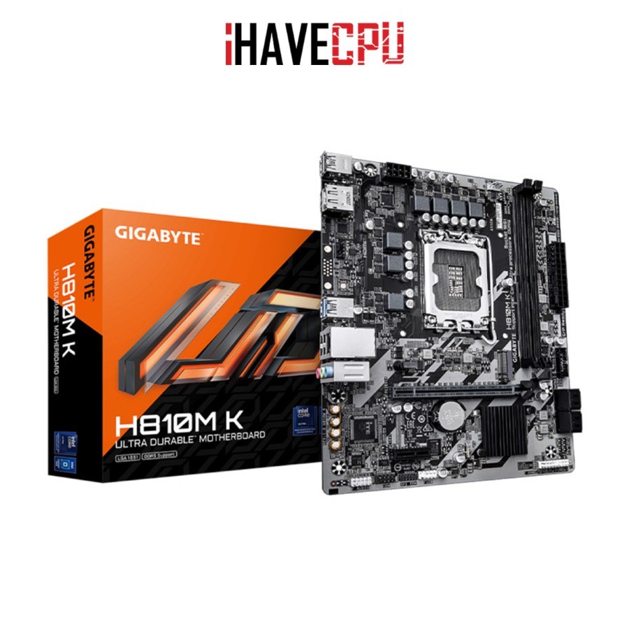 เมนบอร์ด (mainboard) iHAVECPU(1851) GIGABYTE H810M K (REV 1.0)