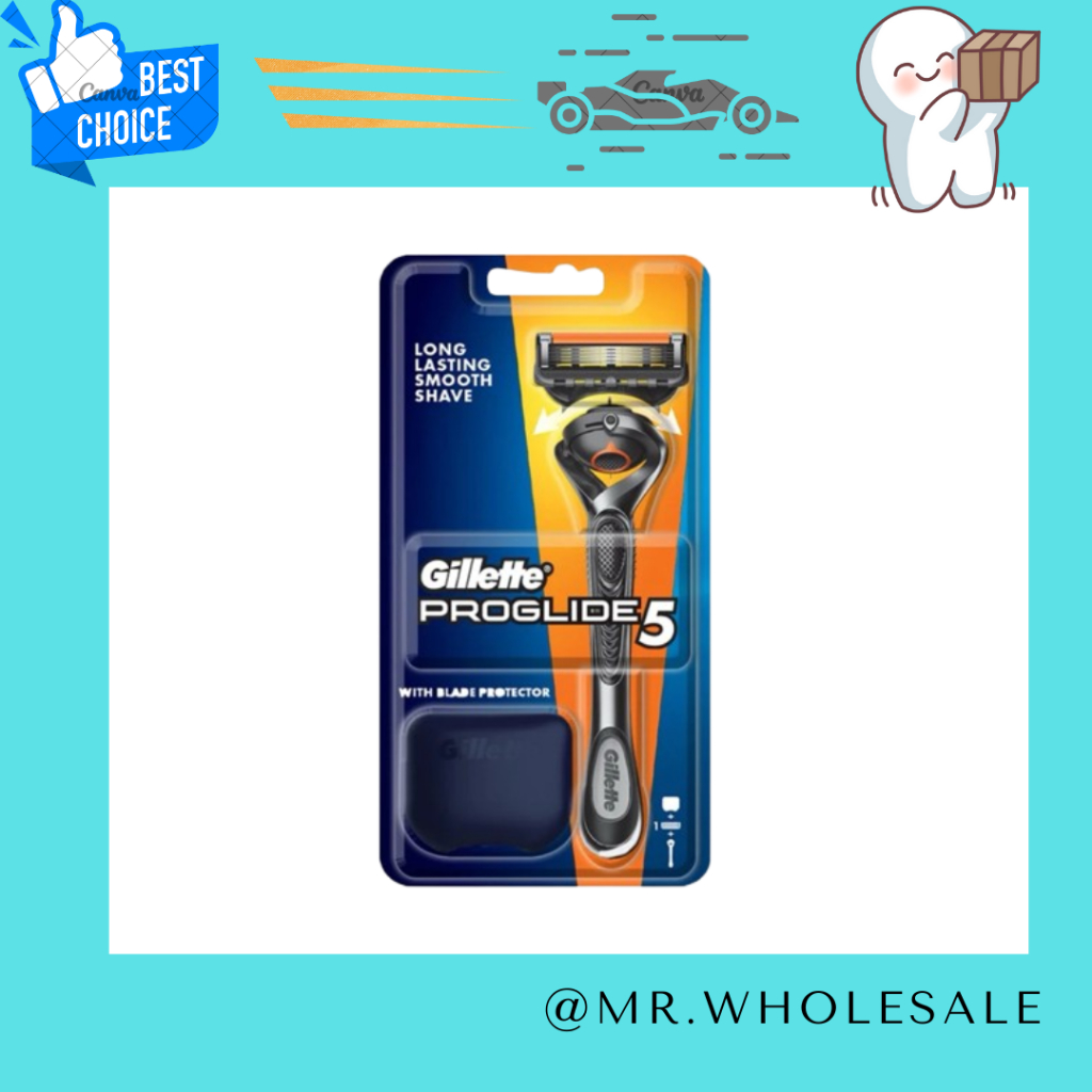 ชุดมีดโกนหนวด Gillette razor Proglide 5 จำนวน 1 ด้าม พร้อมใบมีดโกน