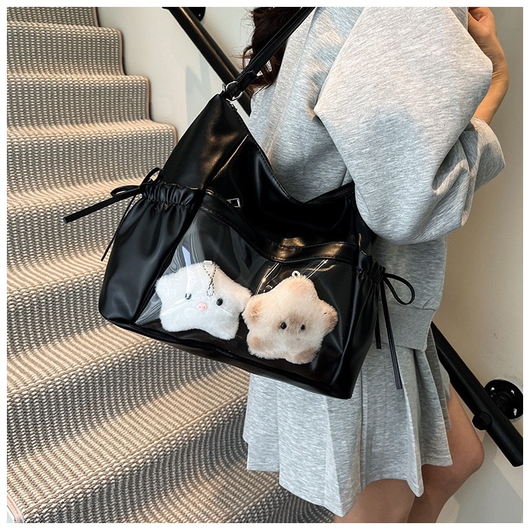 🔥พร้อมส่ง🔥กระเป๋าเป้สะพายหลังหญิง กระเป๋าสะพายโบว์, ออกแบบใหม่สไตล์เกาหลีผู้หญิงกระเป๋า ,  ความจุขนาดใหญ่หนังกันน้ํา