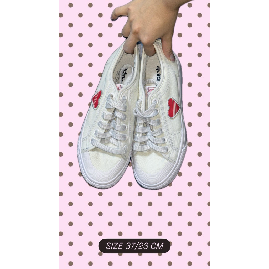 ( Used like new ) Adidas Nizza Trefoil Valentine's Day ˚◞♡  ⃗