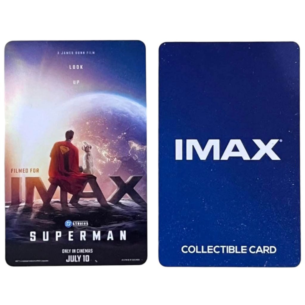 บัตรแข็ง IMAX Collectible Card Superman 2025 ซูเปอร์แมน Major Cineplex IMAX Card Superman 2025 ซุปเปอร์แมน DC James Gunn