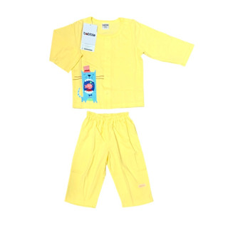 babble By Absorba ชุดนอนเด็กแขนยาว ขายาว กระดุมสแน๊ปหน้า คอต…