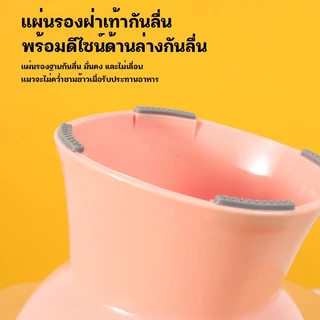 🐈COD🐾 ชามอาหารหน้าแมว เอียง 15 องศา ชามอาหารทรงสูง สำหรับสัตว์เลี้ยง ชามยกสูงทรงสวย