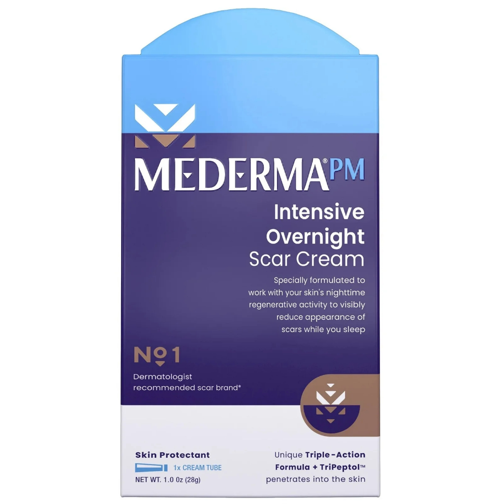 Mederma PM Intensive Overnight Scar Cream, Make Scars Less Visible - 28g