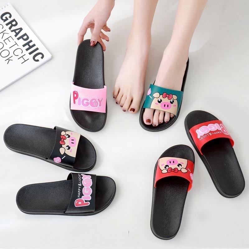 พร้อมส่ง รองเท้าแตะผู้หญิง รองเท้าแตะยางพื้นนุ่มใส่สบาย （แนะนำให้ซื้อเพิ่ม1เบอร์)