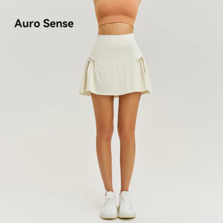 Auro Sense I กระโปรงขาสั้น ออกกำลังกาย สำหรับ ผู้หญิง มีจีบข้าง เหมาะสำหรับ กอล์ฟ เทนนิส และกีฬาอื่นๆ