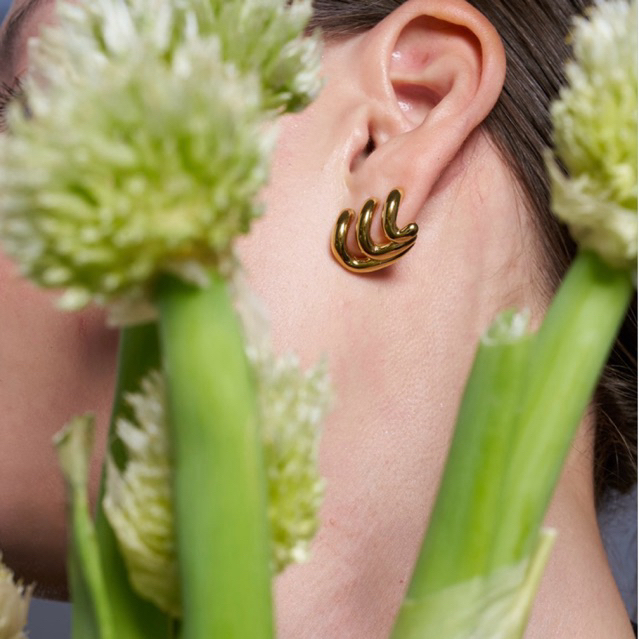 Adornment Club - Elle earrings ต่างหูl nickel free, waterproof, long-lasting