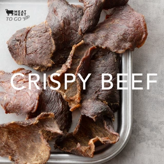 เนื้อวัวอบกรอบCrispy Beef สายHealthy เนื้อสันในอบกรอบ พร้อมเคี้ยวได้ทุกที่ทุกเวลา เนื้อวัวกรอบ