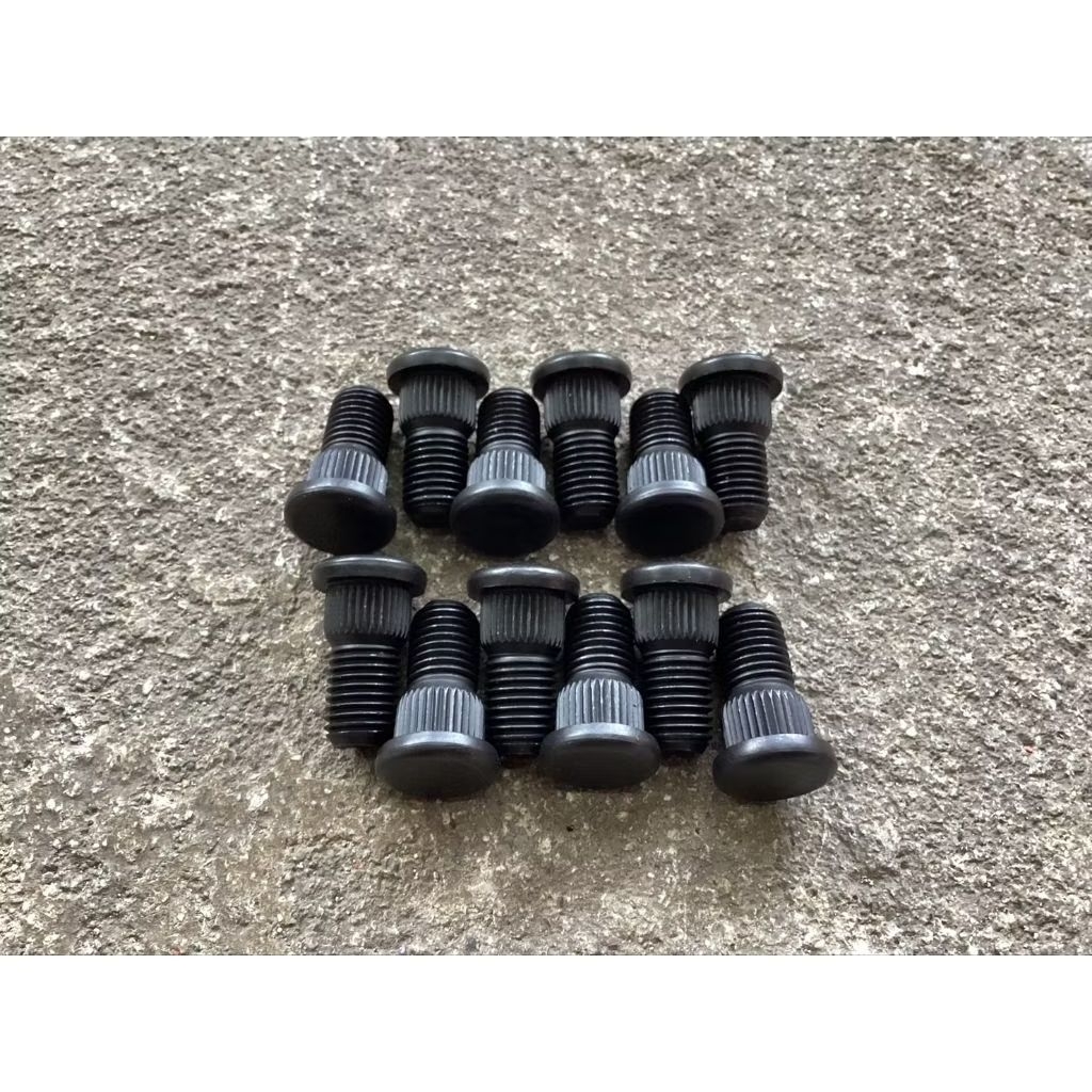 น็อตแกนดุม น็อตเสาดุม ตัวสั้น สำหรับรถDmax ที่ใส่อแดปเตอร์ตัวบางแต่ไม่อยากตัดน็อต