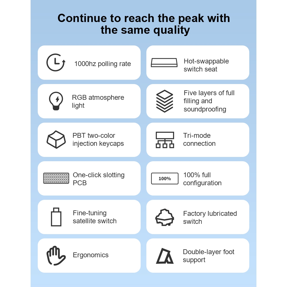 คีย์บอร์ดไร้สาย - AULA F108 - Gasket Mechanical Keyboard Full Size คีย์ไทย รับประกัน 2 ปี - รูปที่ 2