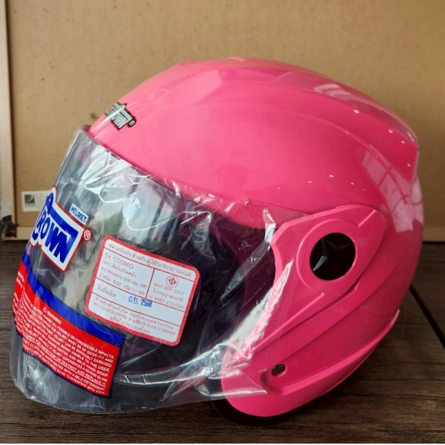 หมวกกันน็อกSpace Crownรุ่น <COSMO> แบบเต็มใบเปิดคางไซส์ใหญ่ 60 มมสวมใส่ได้ทุกคนของแท้(มอก.369-2557 )