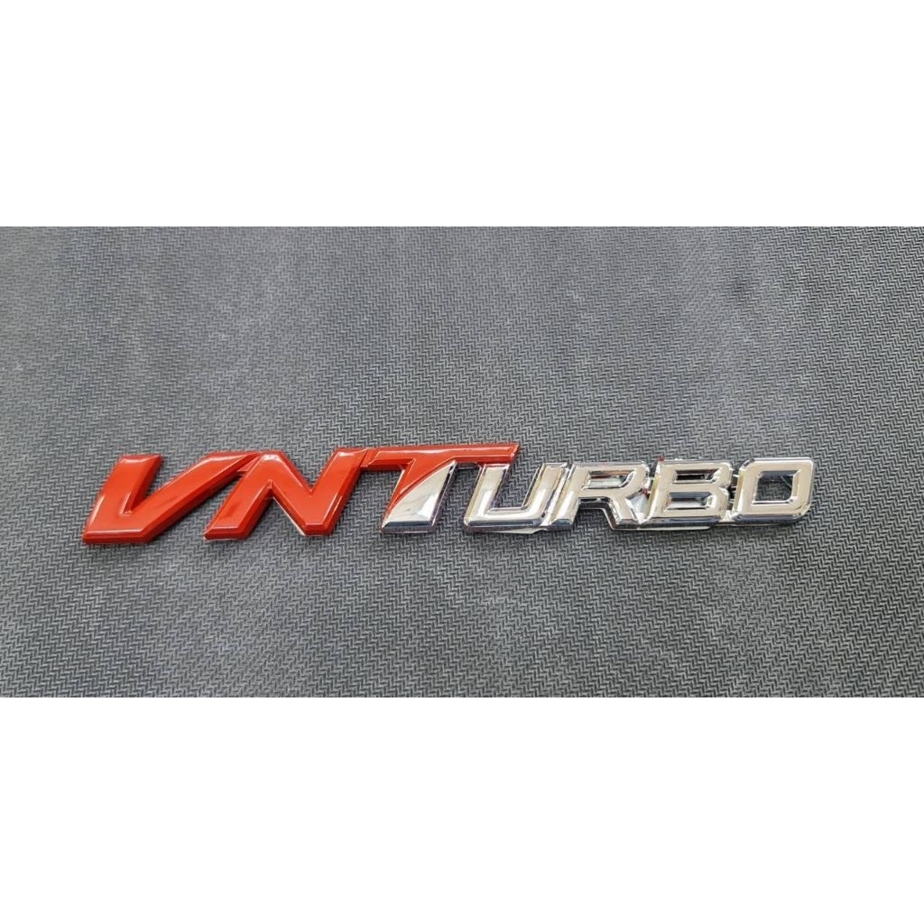 โลโก้ VN Turbo สีแดงเงิน ขนาด 16 cm