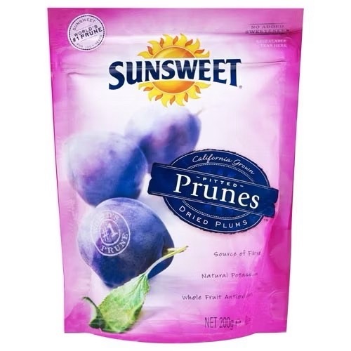 Sunsweet Pitted Prune 200g. ลูกพรุนซันสวีตไม่มีเมล็ด เป็นของว่างเพื่อสุขภาพ