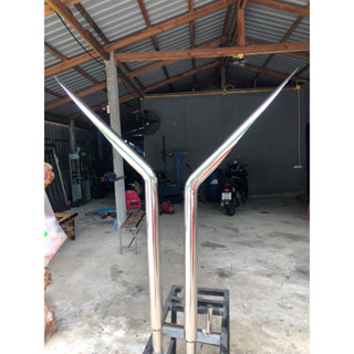 ปลายท่อรถไถขนาน 2.5 ปลายยาว60เซน