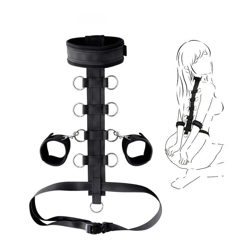 💥พร้อมส่งค่ะ💋SM💋 ปลอกคอหนังมัดกุญแจมือคู่อุปกรณ์โต้ตอบ