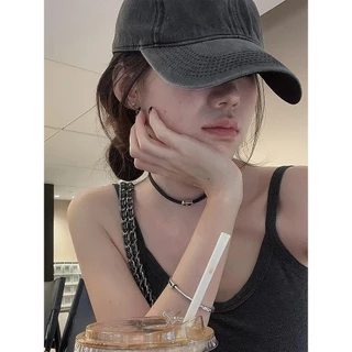 พร้อมส่ง🔥 หมวกผู้หญิง หมวกเบสบอลสีทึบ เวอร์ชั่นเกาหลีสบายๆ ins