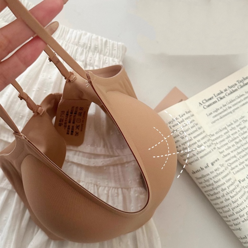 บราไร้โครงเหล็ก เพิ่มขนาดได้อย่างเป็นธรรมชาติ ป้องกันการหย่อนคล้อย ถ้วยกระชับสบาย ออกแบบไร้รอยต่อ สบายที่แผ่นหลัง - รูปที่ 4