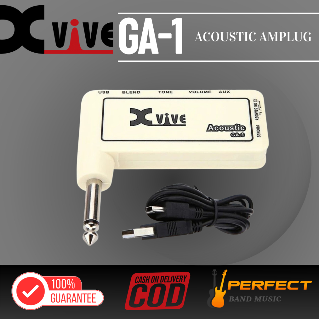 แอมป์ปลั๊กสำหรับกีตาร์โปร่ง Xvive GA-1 Acoustic Amplug ของแท้ 100%