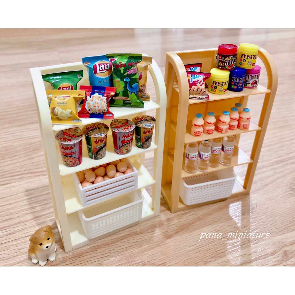 โมเดลชั้นวางจิ๋ว ขนาด 3.5x7.5x12.5 cm. ราคา/ชิ้น