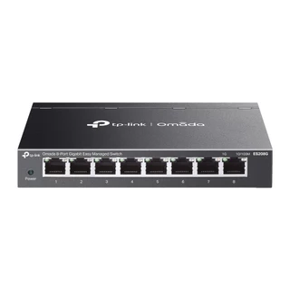 (พร้อมส่ง) TP-LINK Omada ES208G สวิตช์ 8 พอร์ต Gigabit (Fanless) สำหรับ VLAN/Home Lab ประกันศูนย์