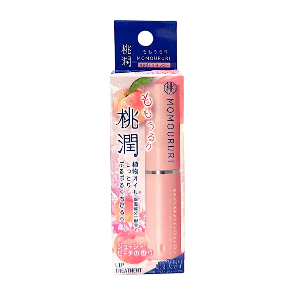 DHC Momoururi lip cream 3g MOMOURURI Lip Treatment Peach Flavour ลิปบาล์มกลิ่นpeachจากญี่ปุ่น