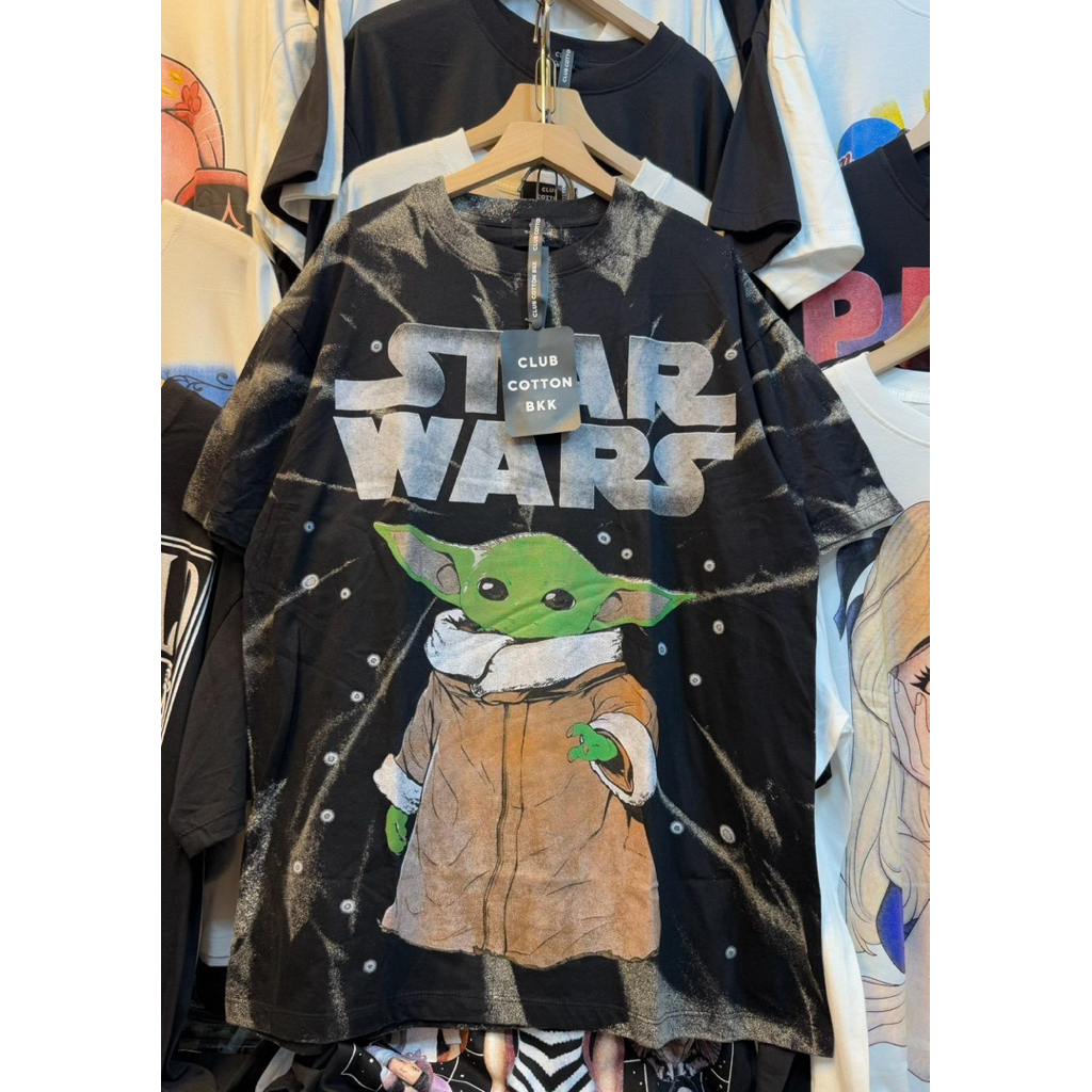 พร้อมส่ง✅เสื้อโอเวอร์ไซส์ ผ้าฟอก งานดี พิมพ์ลายหน้าหลัง