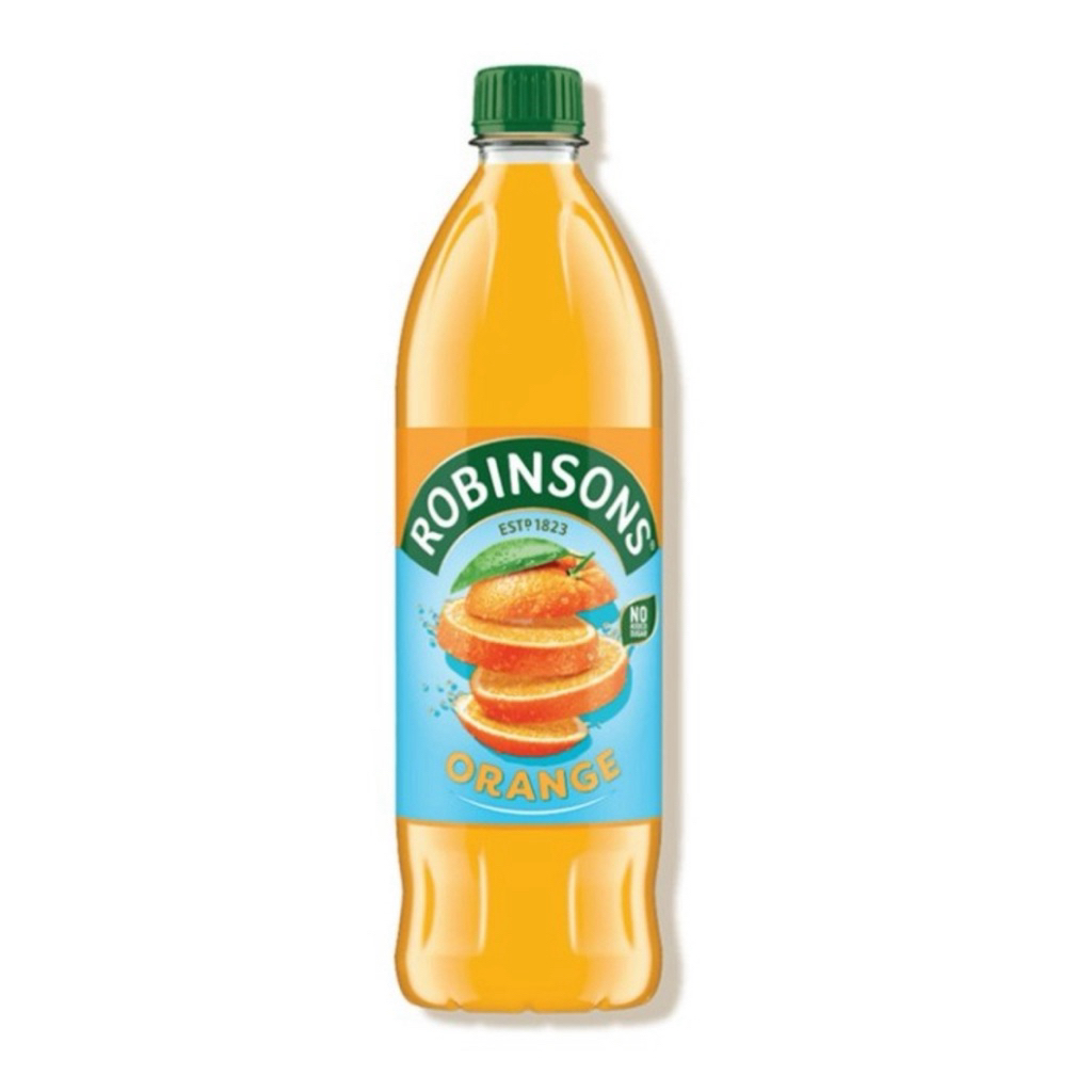 Robinsons Double Concentrate Orange Squash No Added Sugar 750ml.-โรบินสัน ดับเบิ้ล เข้มข้น ออเรนจ์ ไ