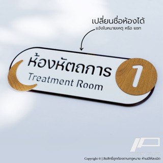 ป้ายชื่อห้อง คลินิกหมอ คลินิกฟัน ป้ายห้องตรวจ ห้องหัตถการ มิ…