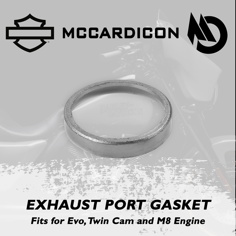 ปะเก็นท่อไอเสีย แท้ (Exhaust Port Gasket) สำหรับฮาเลย์ เดวิดสัน Harley Davidson