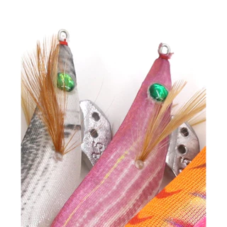 "ส่งจากไทย" 9สี โยกุ้ง โยตกหมึก เหยื่อตกหมึก เหยื่อกุ้งปลอม เรืองแสงในที่มืด UV เหยื่อตกปลาหมึก