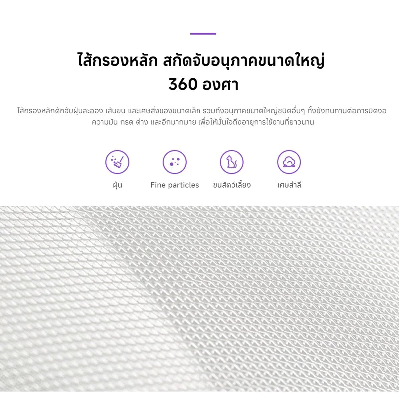 (มี RFID) 2S,2H,2C,3C,3H, Pro,4Lite,4Pro ,4 ไส้กรองอากาศ Xiaomi กรองฝุ่น PM2.5 ได้ 99.98% และสารพิษอย่างมีประสิทธิภาพ - รูปที่ 2