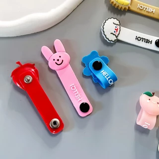 สายรัดลายการ์ตูน พร้อมส่ง ซิลิโคนเก็บสายชาร์จ ทุกรุ่น ที่เก็บสายหูฟัง