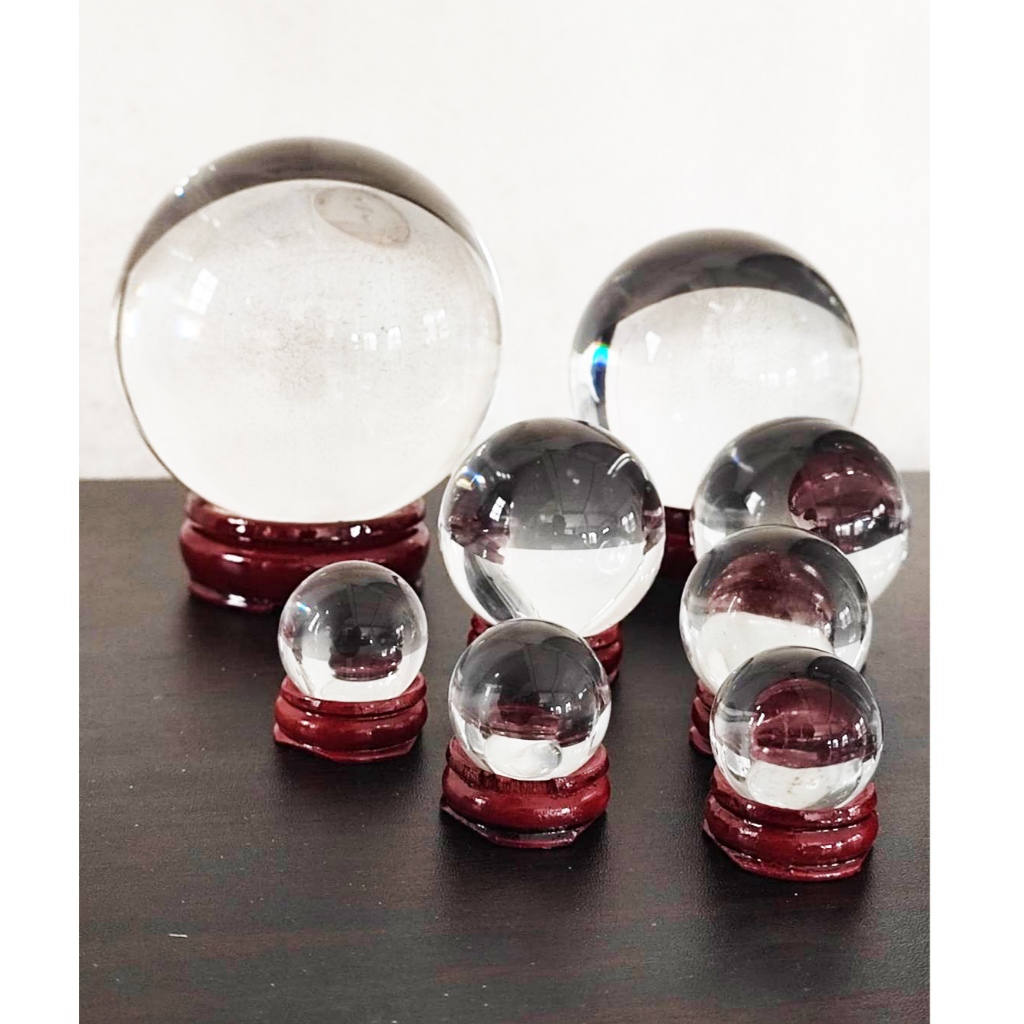 ลูกแก้วแท้ ลูกแก้วพญานาค แช่น้ำตากแดดได้ ไม่ลอก คัดเกรด พร้อมฐานไม้วาง พร้อมส่ง - รูปที่ 4