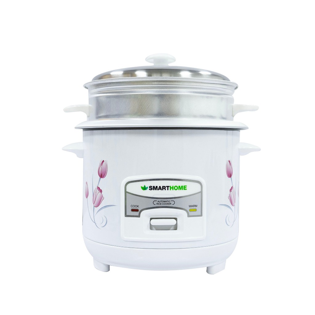 SMART HOME Rice cooker หม้อหุงข้าว 1 ลิตรแบบซึ้งนึ่ง รุ่น Src-1003/1002