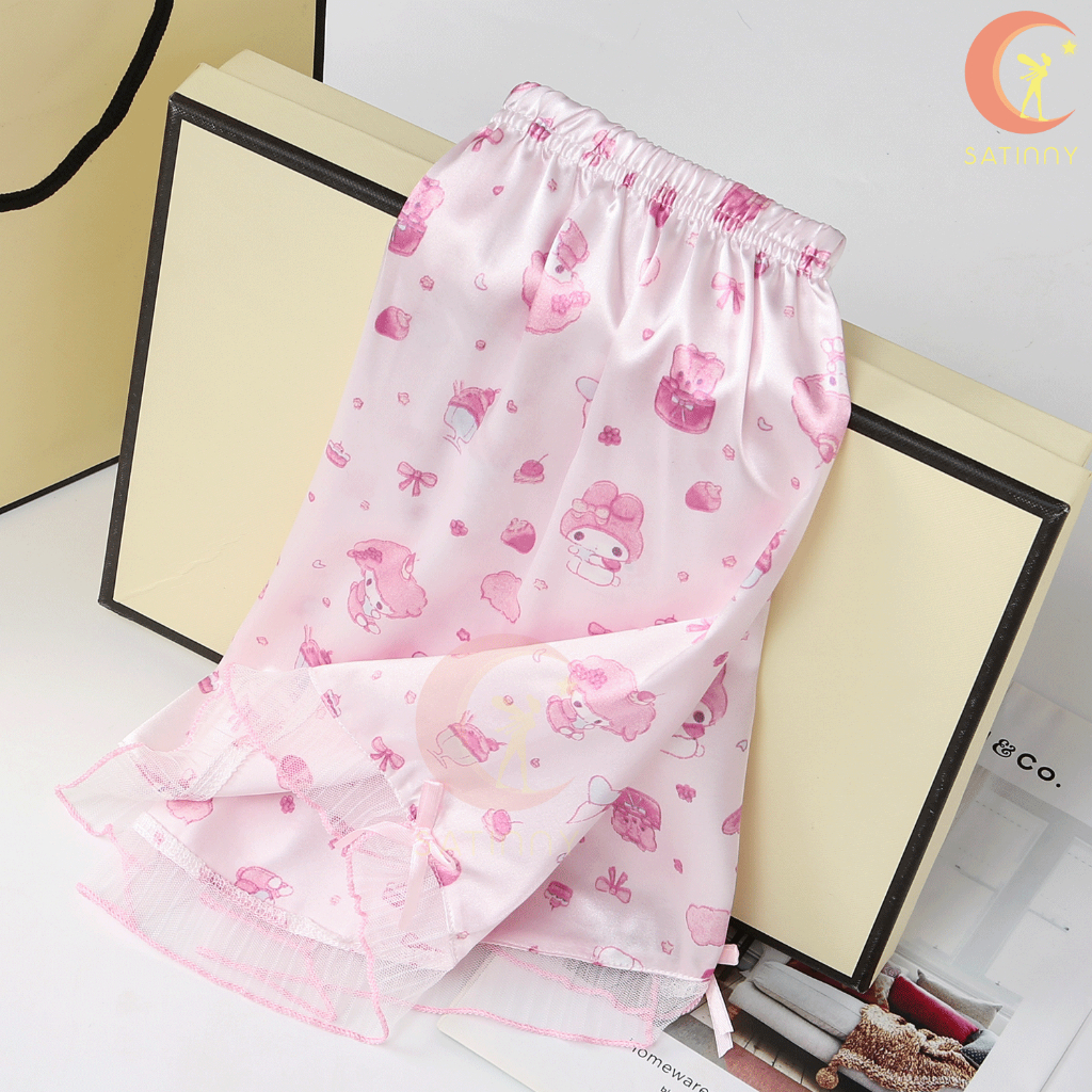 ลายเมโลดี้JJ34ชุดนอนSatinnyใส่ละปั๊วะแน่นอนmy melody ระบายอากาศ ไม่ร้อน น่ารักสไตล์เจ้าหญิง ประทับใจสุดๆ ราคา ถูกที่สุด ดีลบีเคเค แกลเลอรีภาพที่ 4