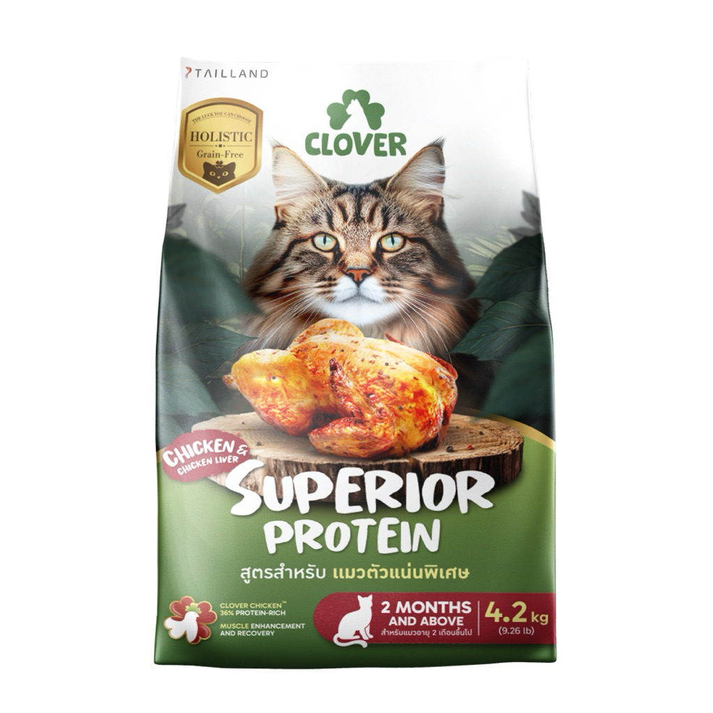 🐱🍀 Clover - Superior protein (Chicken & Chicken Liver) 4.2 kg 🐓