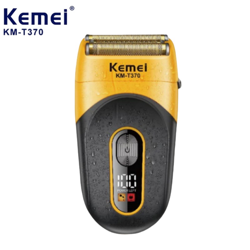 ปัตตาเลี่ยน เครื่องโกนหนวด ไฟฟ้าไร้สาย แข็งแรง ทนทาน KM T370 รุ่นใหม่ล่าสุด คละสี
