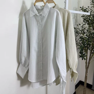 Alis shirt (เชิ้ตคอตตอนอัดยับ)