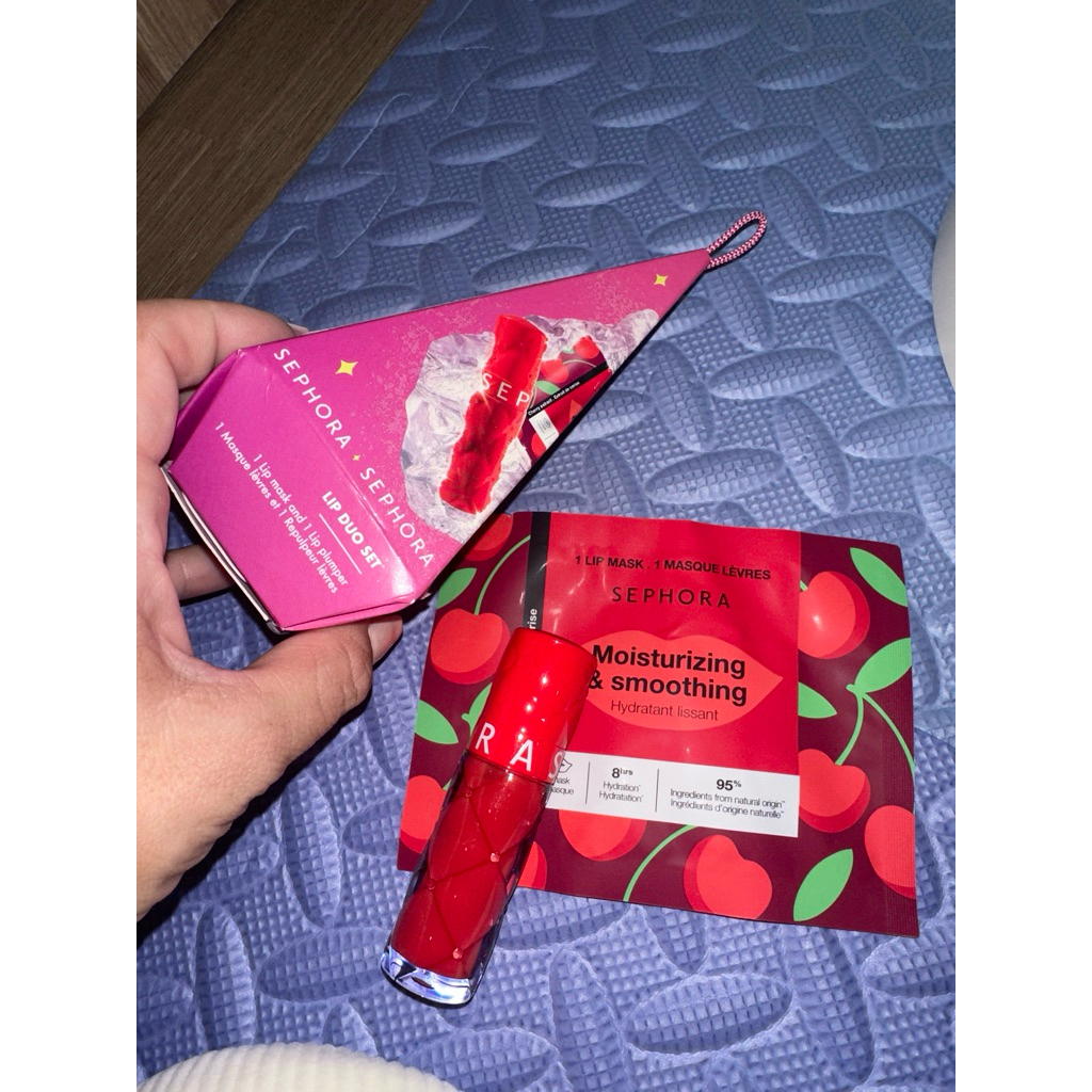 New Sephora Lip duo set with lip mask แท้ 💯
