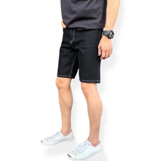 JEANSEXPRESS Short's Jeans 09 กางเกงยีนส์ขาสั้นชาย ทรงเหนือเข่า สียีนส์ดำเข้ม เป้าซิป Size 28-38 รับชำระปลายทาง