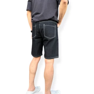 JEANSEXPRESS Short's Jeans 09 กางเกงยีนส์ขาสั้นชาย ทรงเหนือเข่า สียีนส์ดำเข้ม เป้าซิป Size 28-38 รับชำระปลายทาง