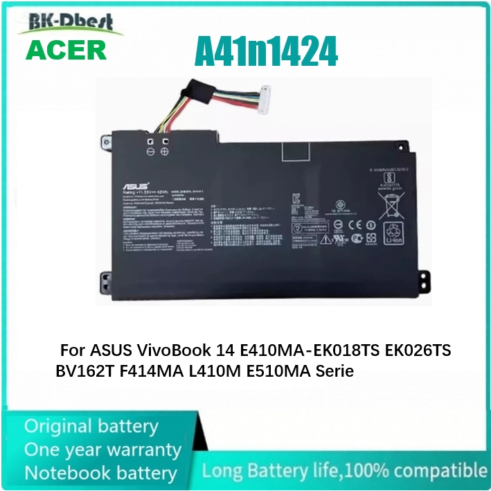 B0 เหมาะสำหรับ ASUS E410m E410k L410m E510m E510k C31 B31n1912 แบตเตอรี่แล็ปท็อป แบตเตอรี่แล็ปท็อป